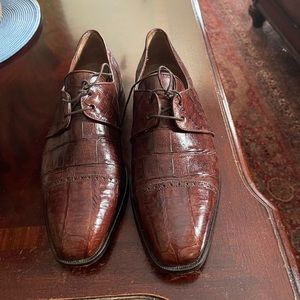 Genuine crocodile alligator Belvedere men shoes size 11